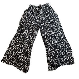 Angie Black and White Patterned Pants Women’s Size Medium